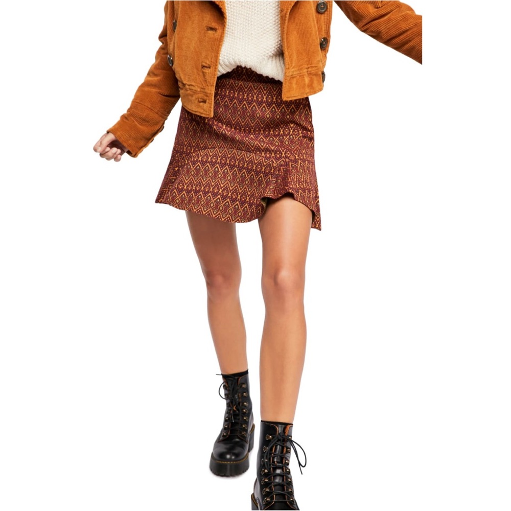 Free People When In Rome Mini Skirt - Picture 4 of 6